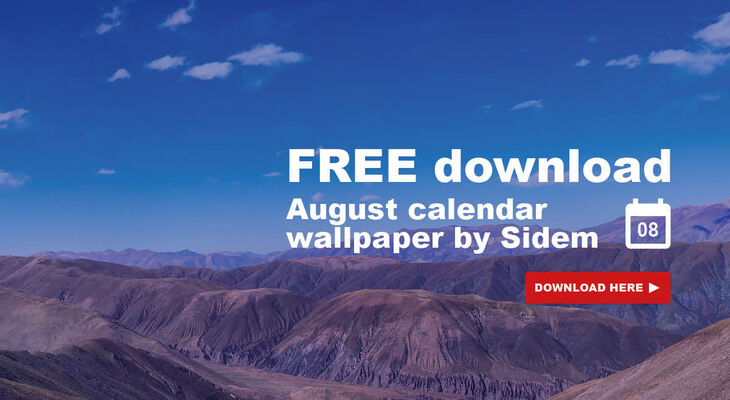 Update your Sidem wallpaper calendar for August!